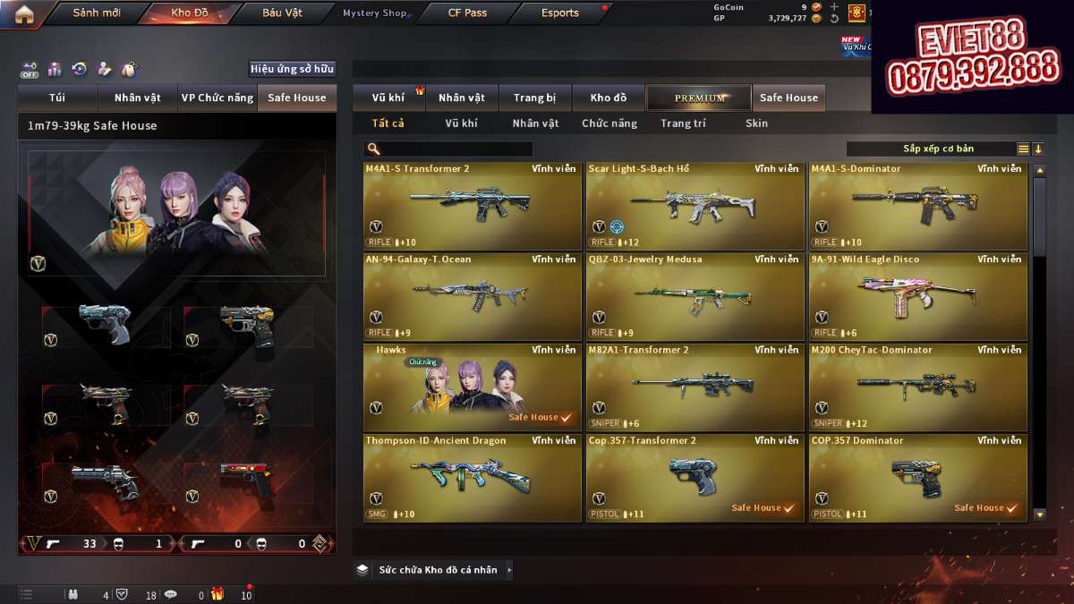 shop acc cf uy tin gia re